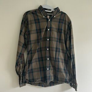 Brooks Brothers plaid button-down